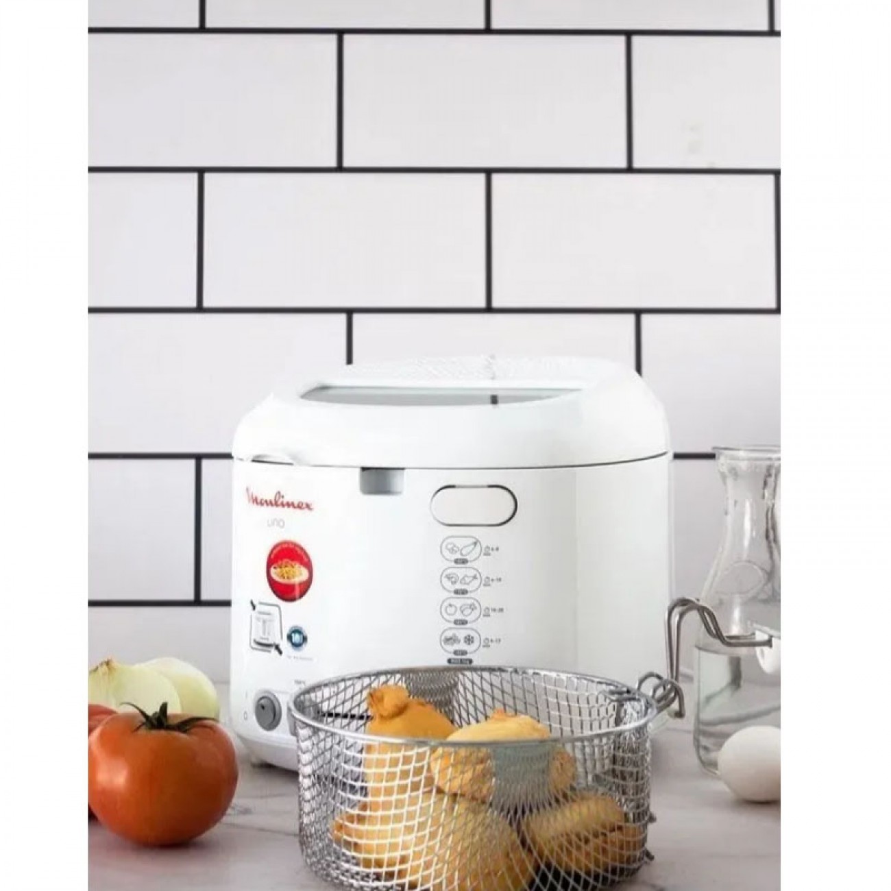 Imagen Freidora De Aceite Eléctrica Moulinex Uno Af203158 1.8l Blca