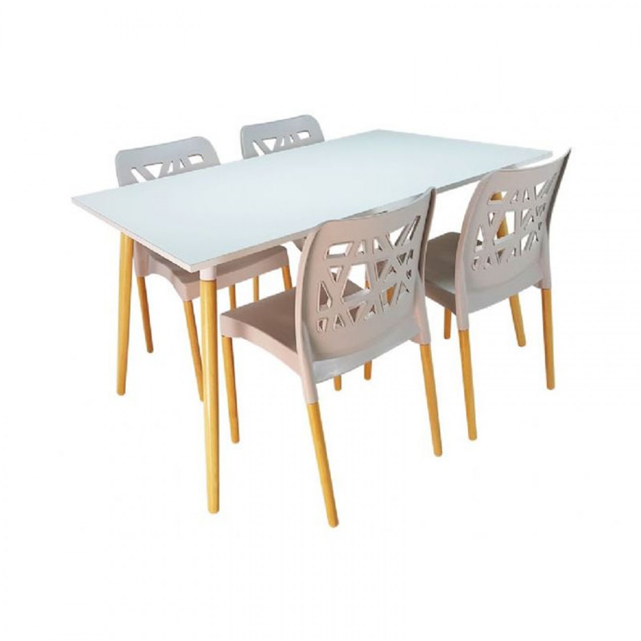 Imagen Mesa De Comedor Sit Mobili Kaunas 1.20m Pvc Patas Madera