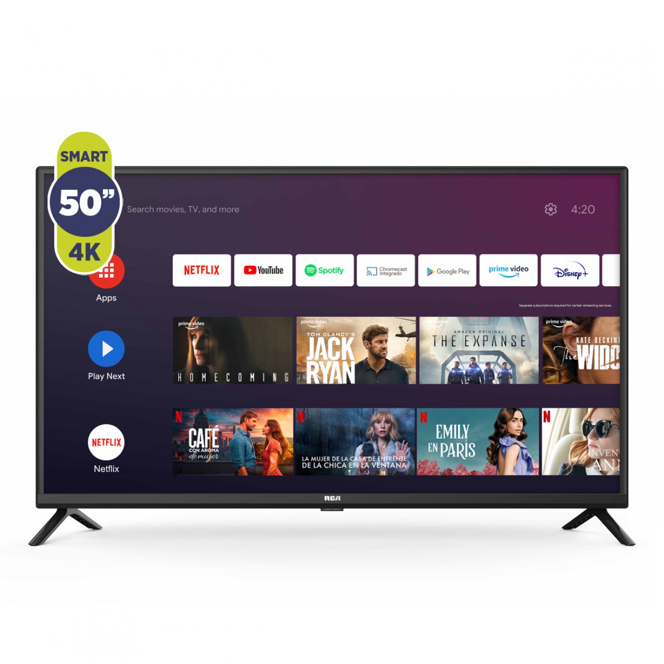 Imagen Smart Tv Led 50" Rca C50and-f 4k Android