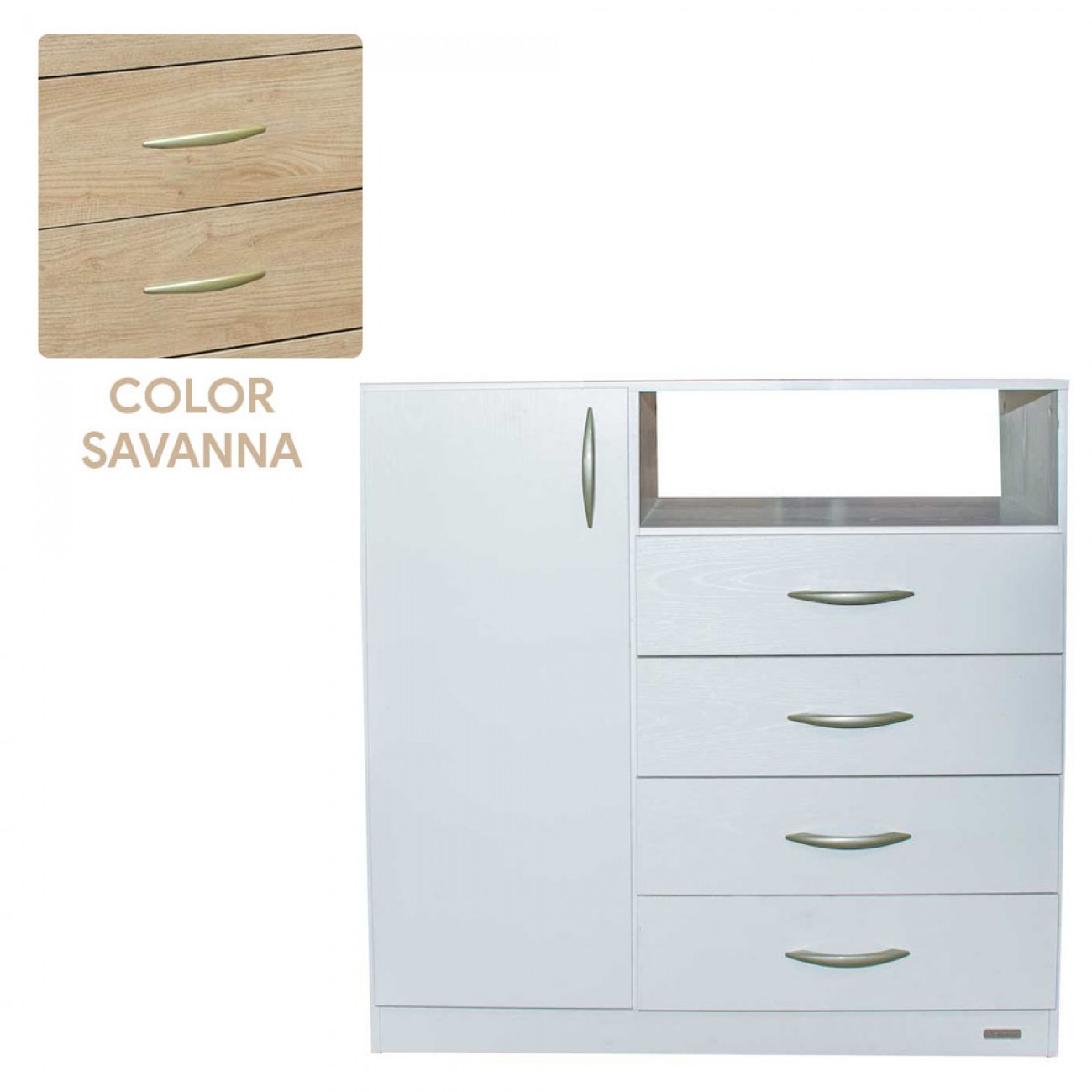 Imagen Comoda Chifonier Platinum Mod 921 Savanna