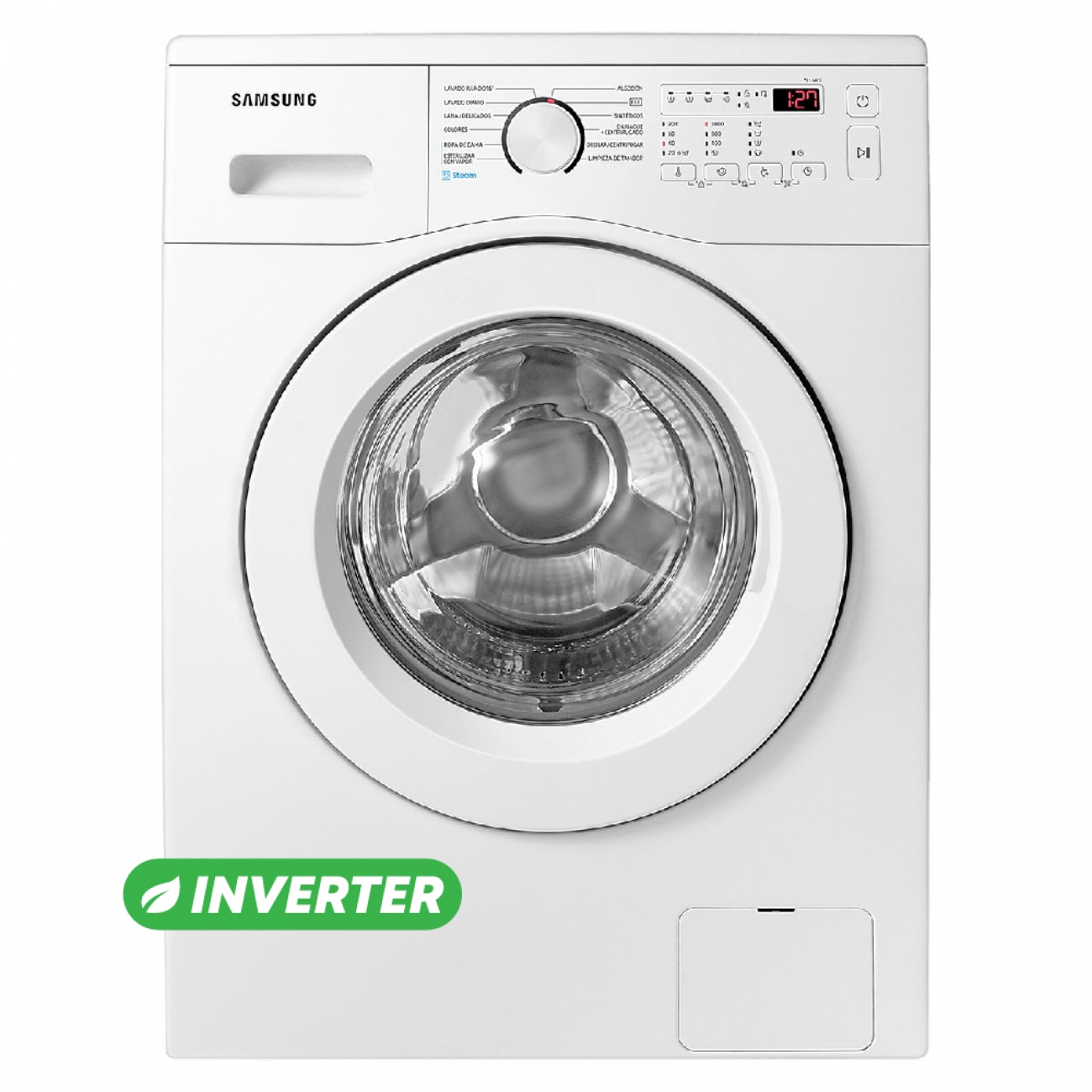 Imagen Lavarropas Automático Inverter Samsung Ww65a Blanco 6.5 Kg