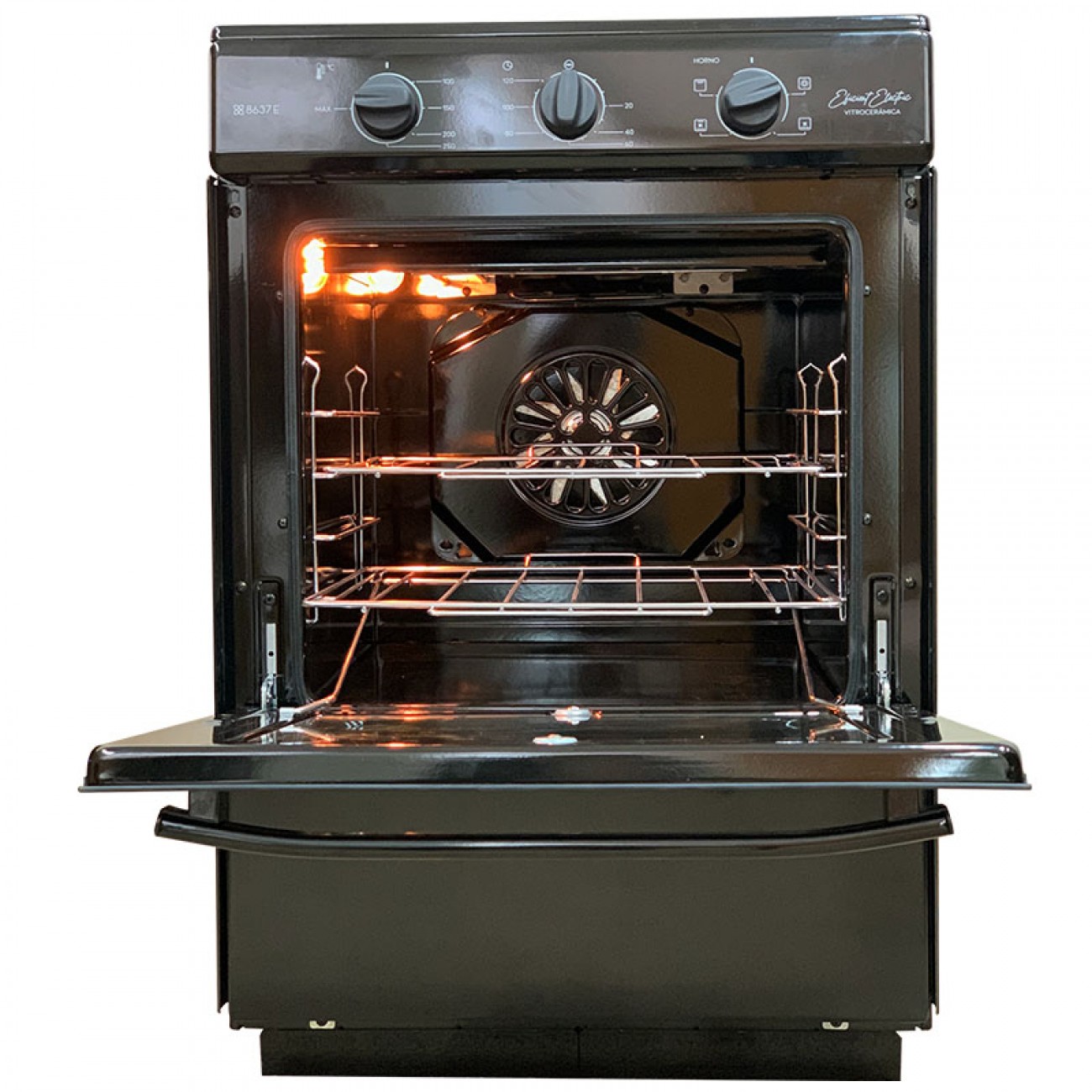 Imagen Cocina El&eacute;ctrica Florencia 8637e 56cm 3h Vitrocer&aacute;mica Digit Negra