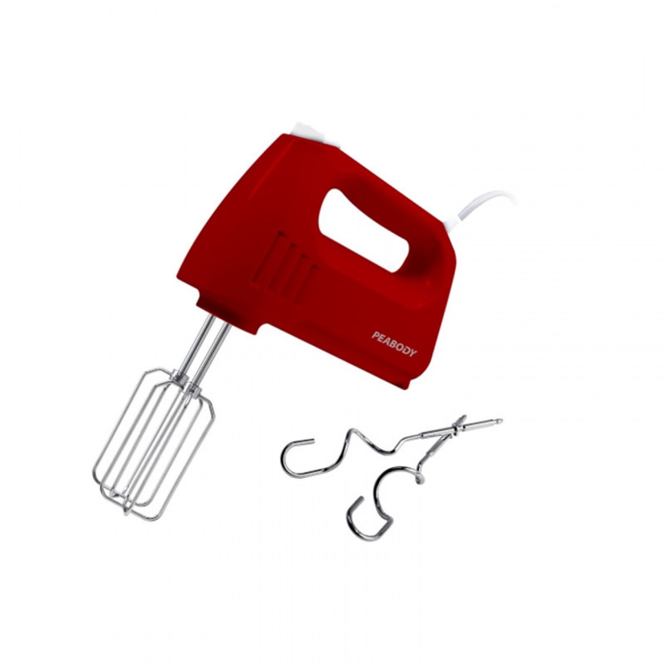 Imagen Batidora Manual Peabody Pe-hma550 300w Bowl De Apoyo Roja