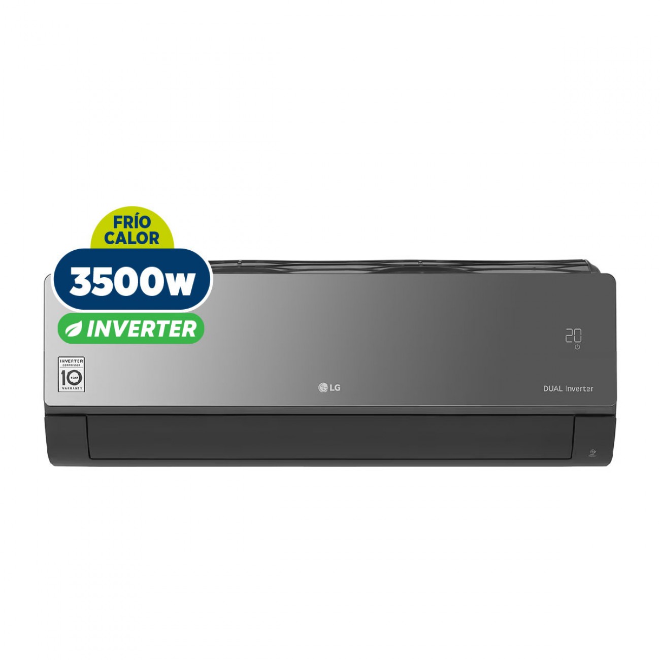 Imagen Aire Acond Split Inverter Lg S4-w12jarpa 3500w Wifi Negro