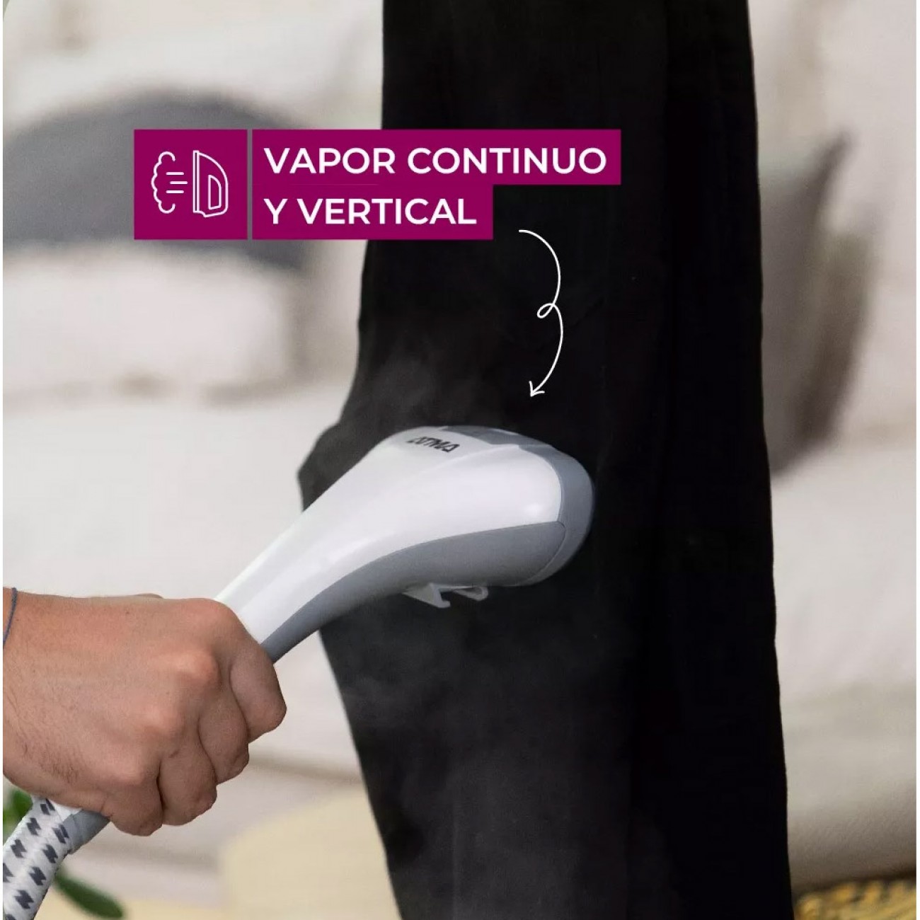 Imagen Vaporizador De Prendas Profesional Atma 94gs4200p Con Percha