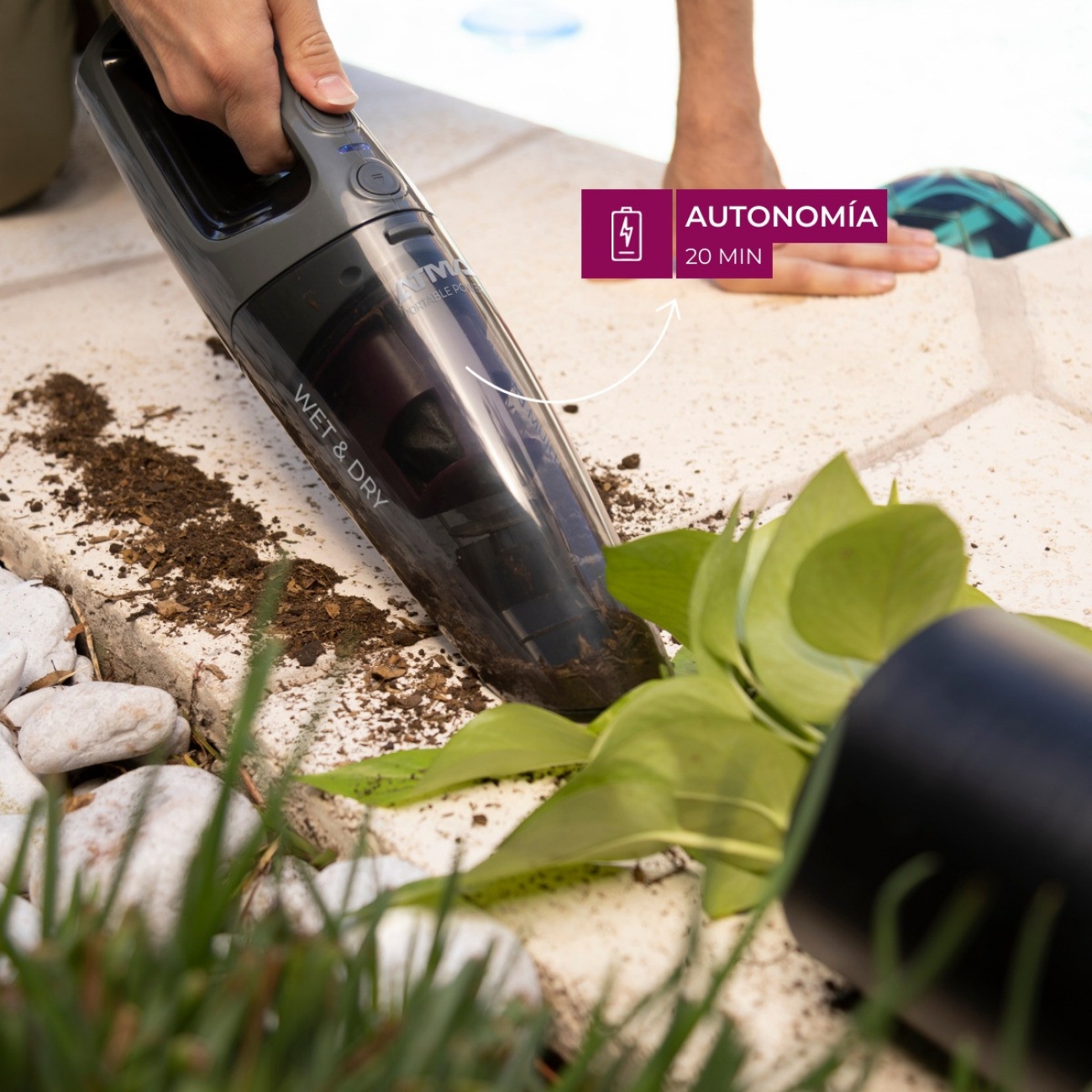 Imagen Aspiradora De Mano Atma As7912pi 10w Aspira L&iacute;quidos