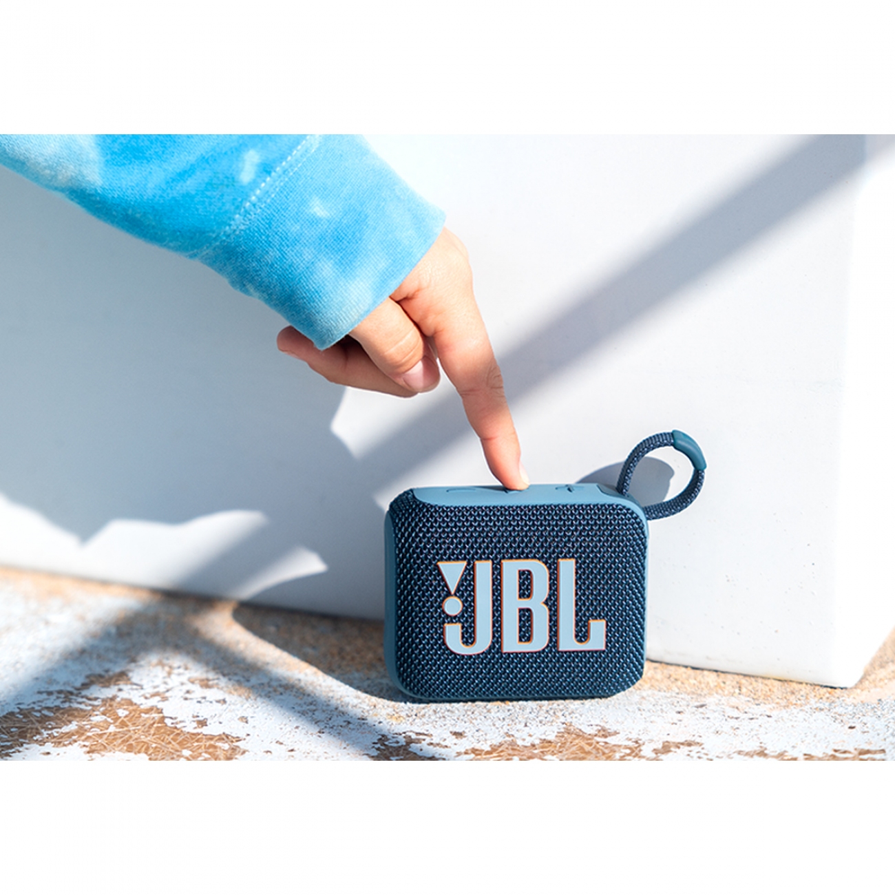 Imagen Parlante Port&aacute;til Bluetooth Jbl Go 4 Blue 4,2w Resiste Agua