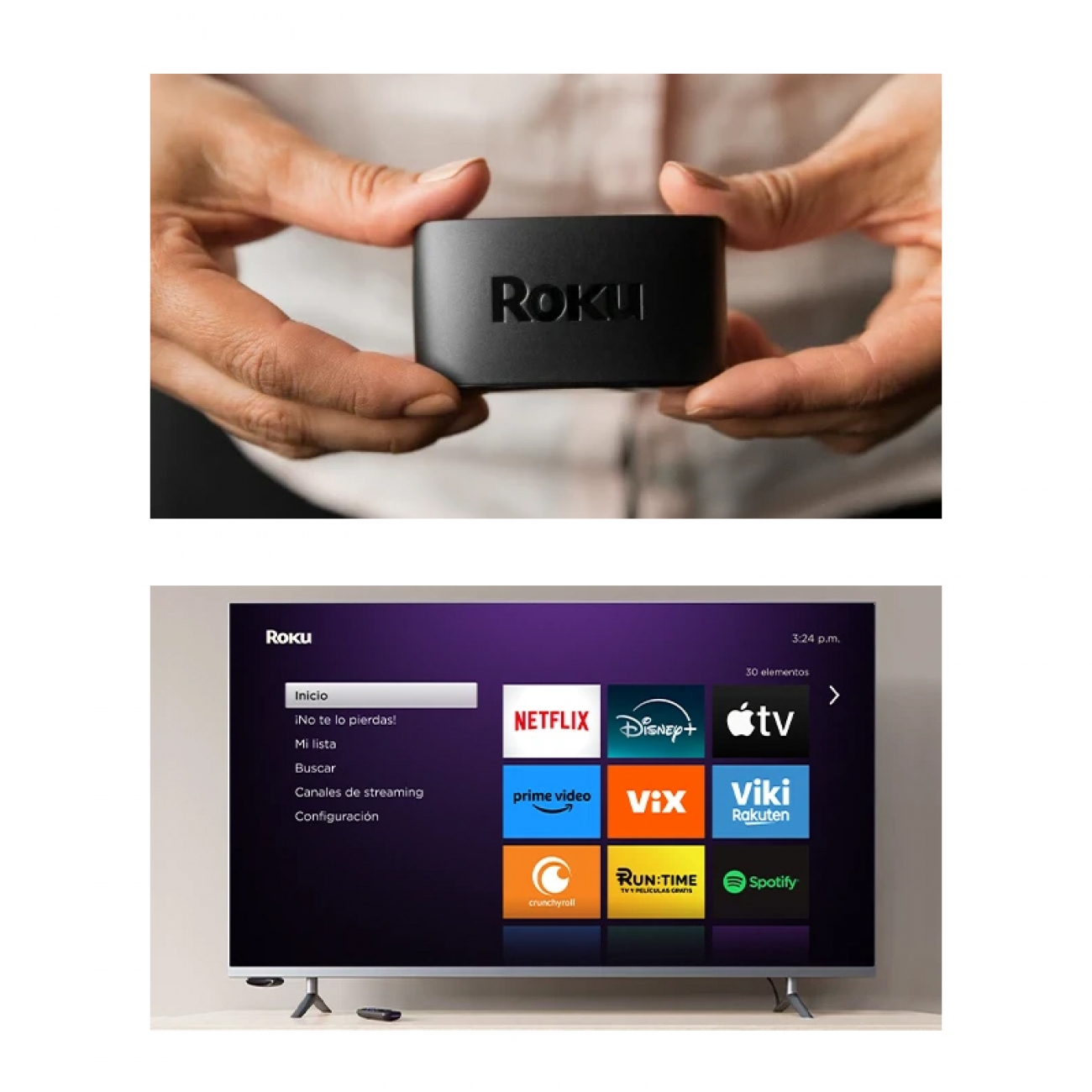 Imagen Conversor De Tv A Smart Roku 3960mx Streaming Hd Hdmi-usb