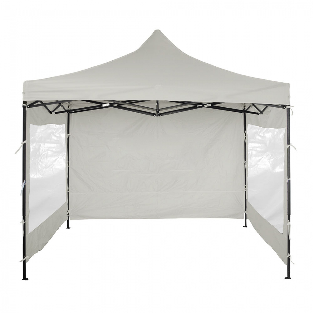 Imagen Gazebo Laury 16893 3x3x2.2m Poliéster 800 D 4 Paredes Blanco
