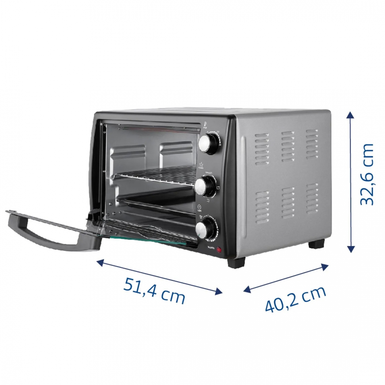 Imagen Horno El&eacute;ctrico Tramontina Glass Cook 40 Lts Negro