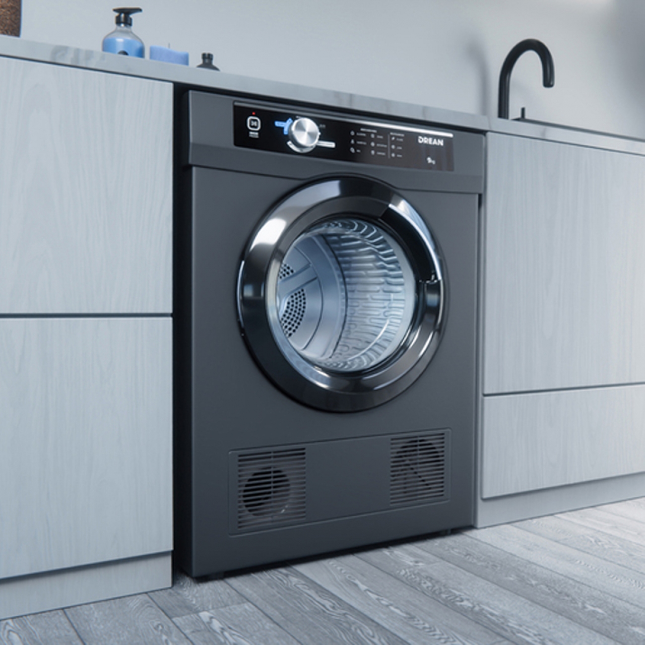 Imagen Secarropas Por Calor Drean Sed090vgcl0 9 Kg Gris