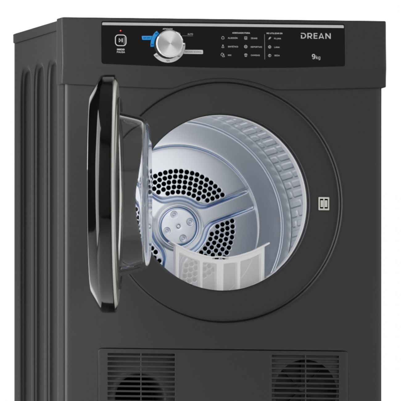 Imagen Secarropas Por Calor Drean Sed090vgcl0 9 Kg Gris