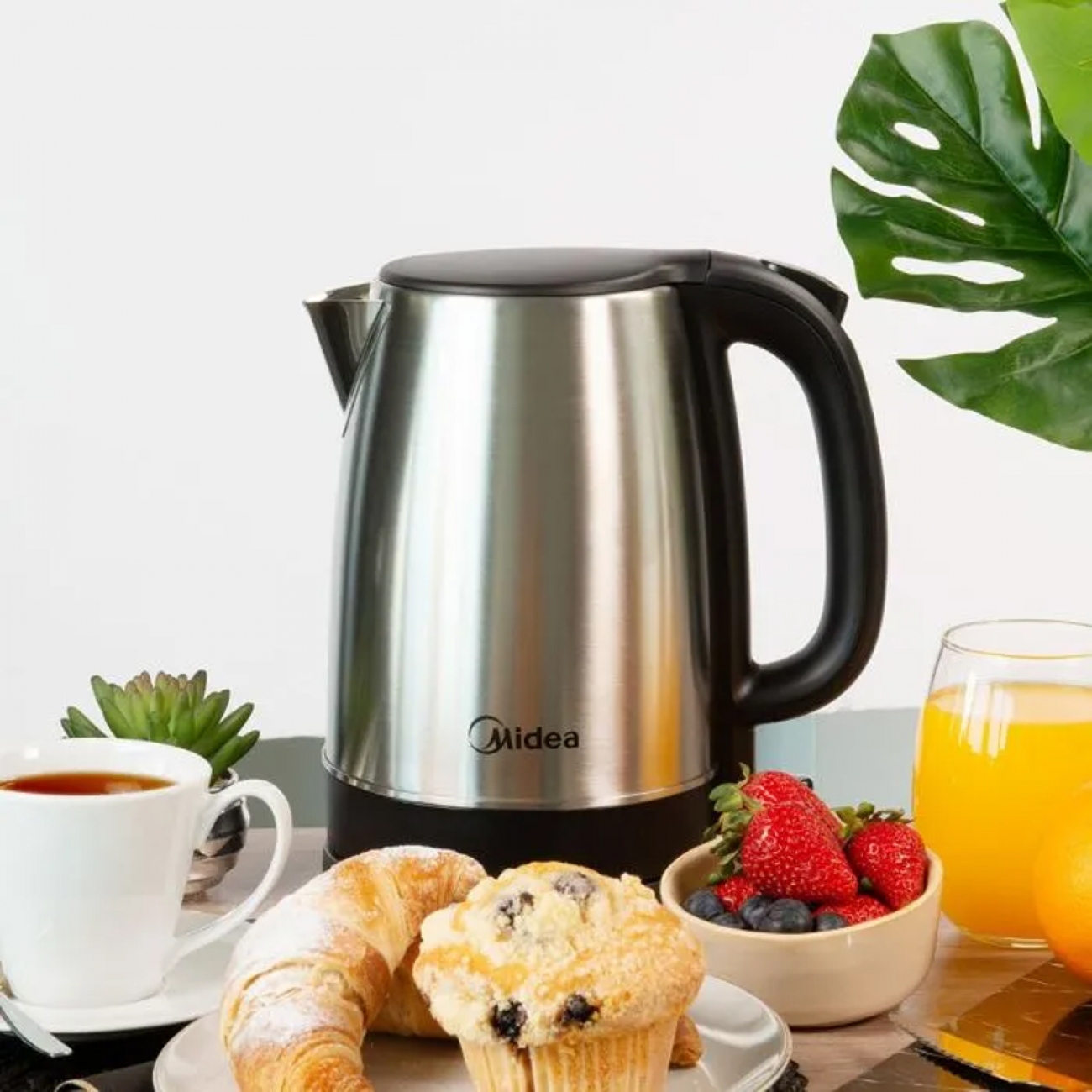 Imagen Pava El&eacute;ctrica Midea Ek-dc17xar2 1,7 L Control Temp Inox