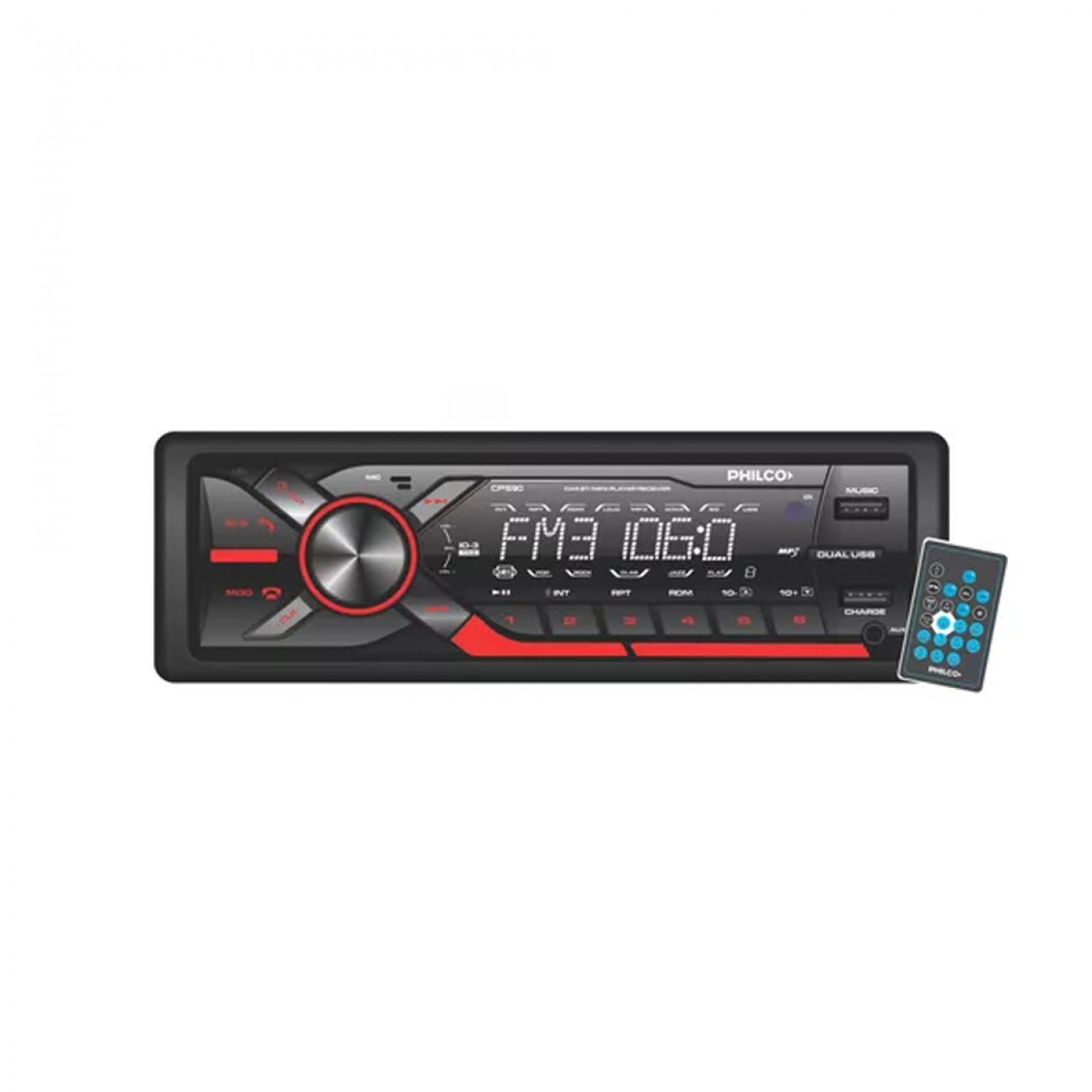 Imagen Autoest&eacute;reo Philco Csp2950 50w Usb Bluetooth Am/fm
