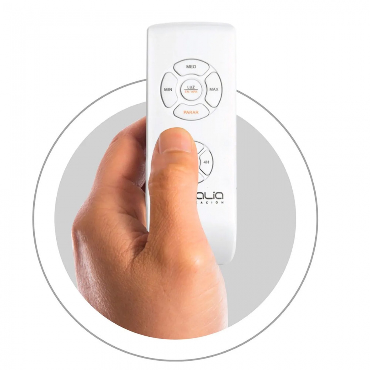 Imagen Ventilador De Techo Con Luz Protalia Y42 65w Retráctil Blanco