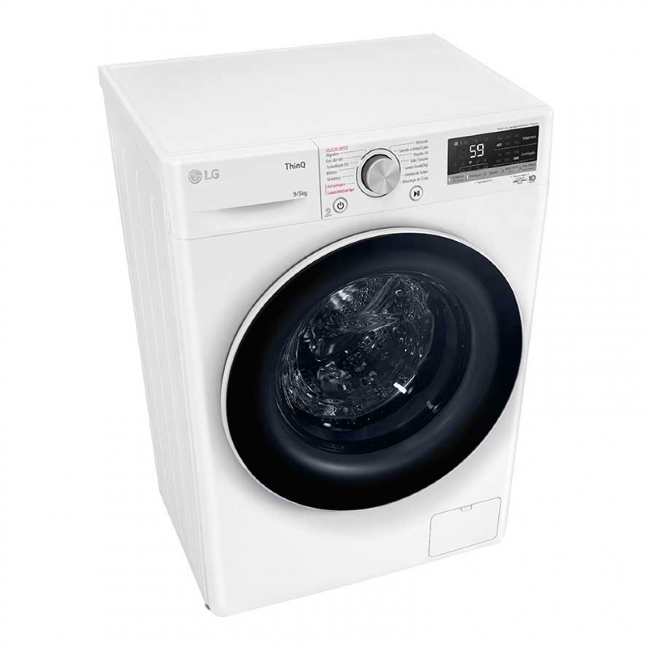 Imagen Lavasecarropas Inverter Lg Wd90wvc4s6 9,5/6 Kg Blanco