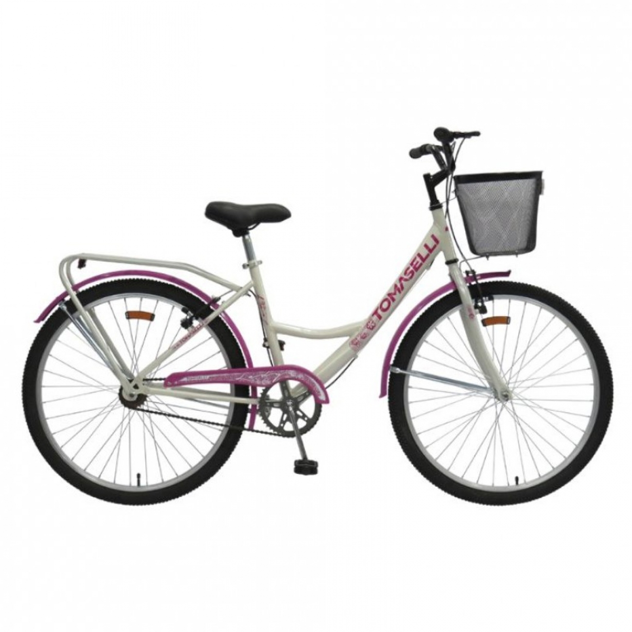Imagen Bicicleta Paseo Dama Tomaselli Lady R26" Canasto Bla&sol;fucs