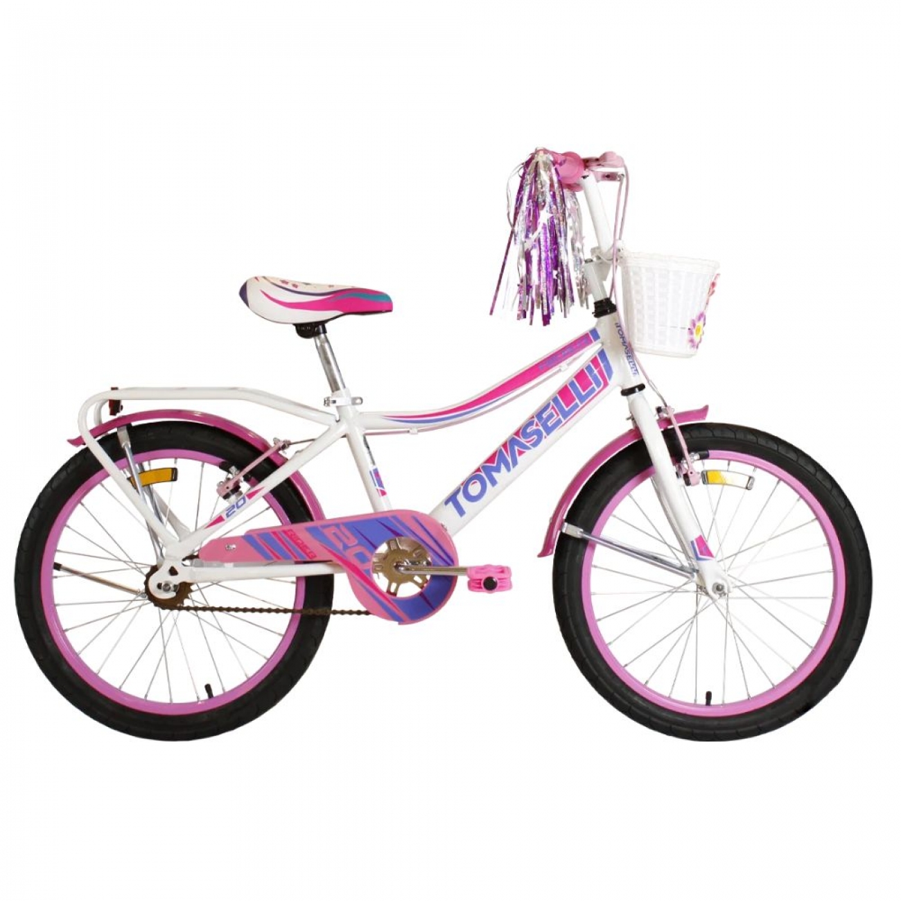 Imagen Bicicleta Niño Tomaselli Lady Full R20" Canasto Bla/lil