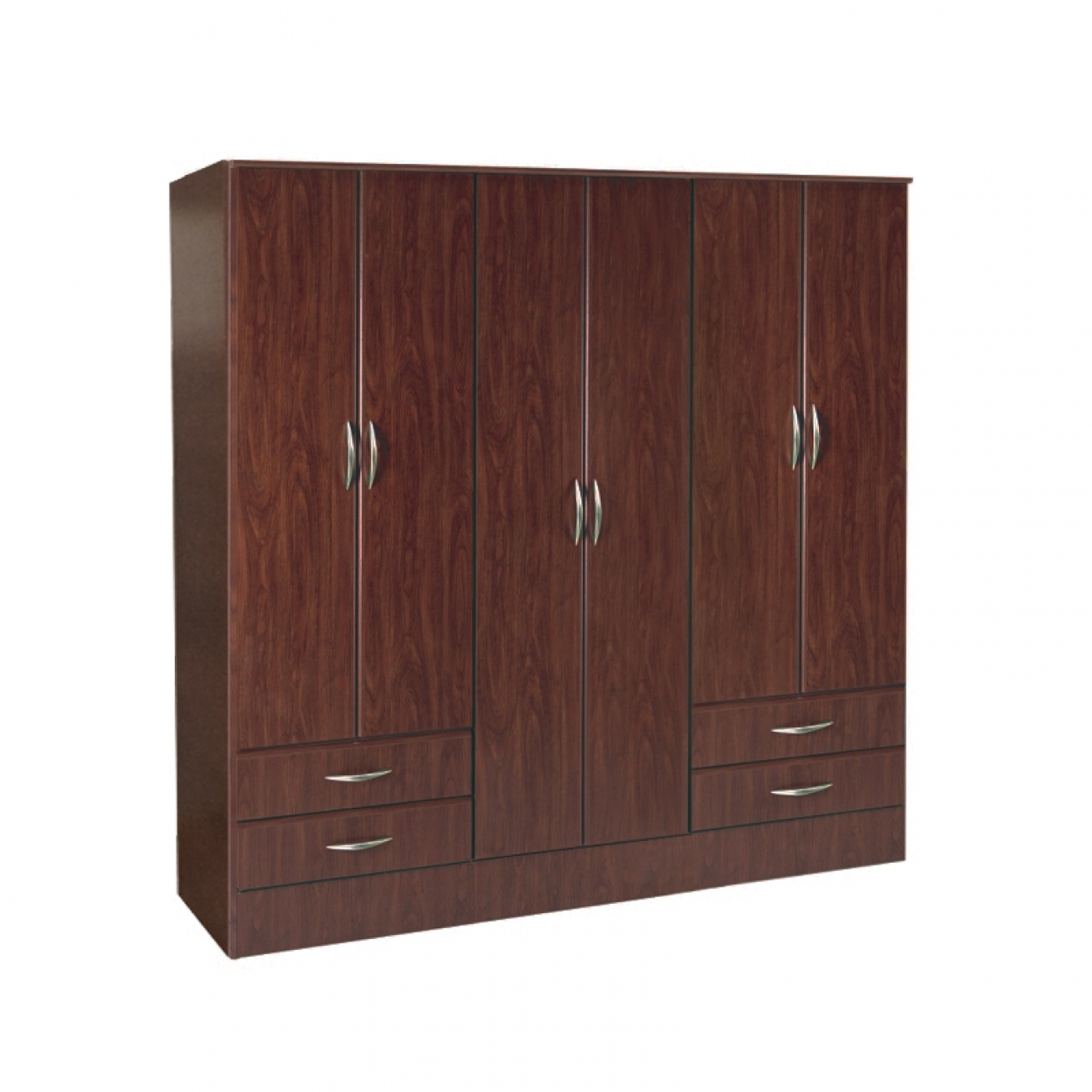 Imagen Placard Platinum 916-2 1.82 X 48 6 Puertas Roble Antiguo