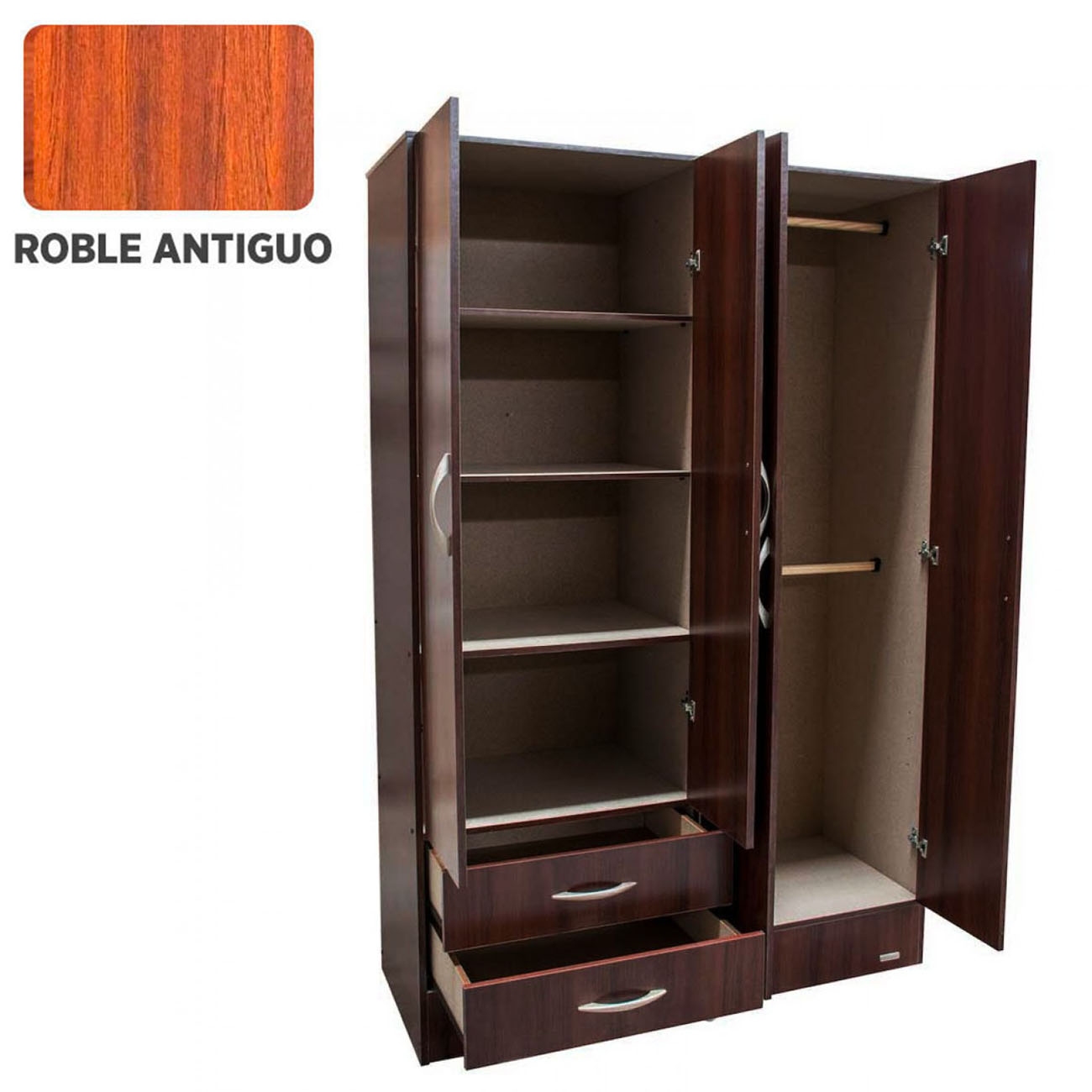 Imagen Placard Ropero Platinum Modelo 914 1.2 M Roble Antiguo