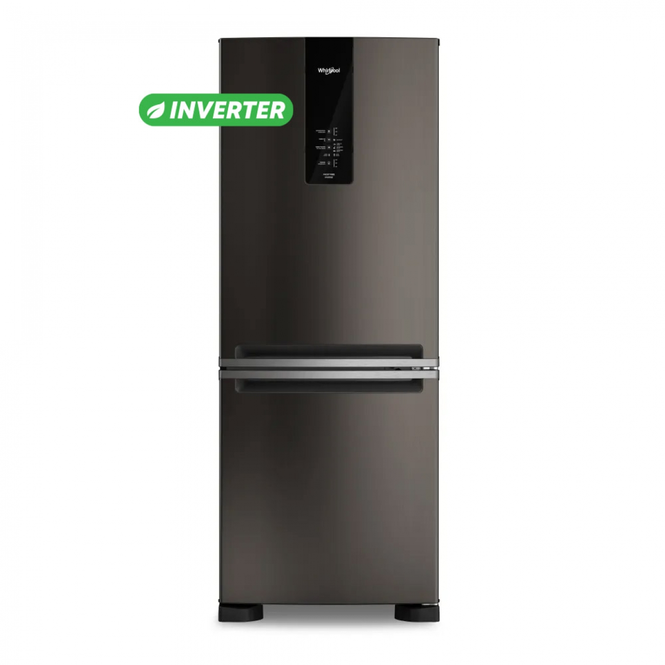 Imagen Heladera No Frost Whirlpool Wre57ce 449 Lts Inverter Negra