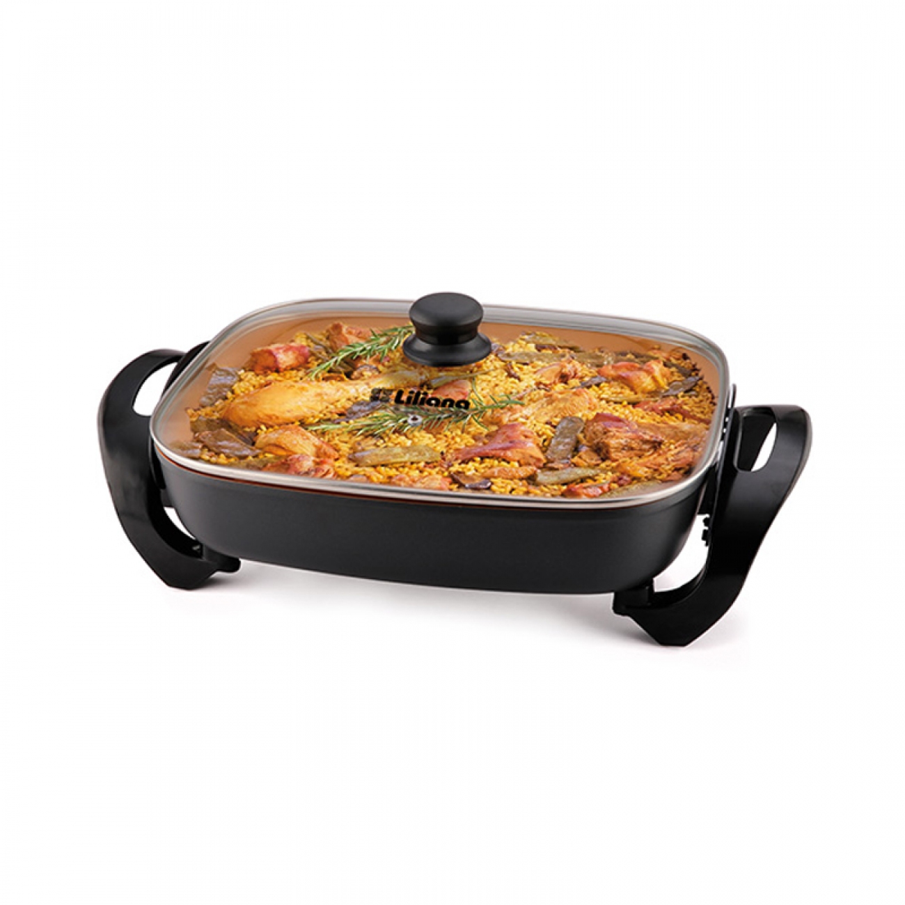 Imagen Sarten El&eacute;ctrica Liliana Ak920 Cookchef 1500w 7 En1