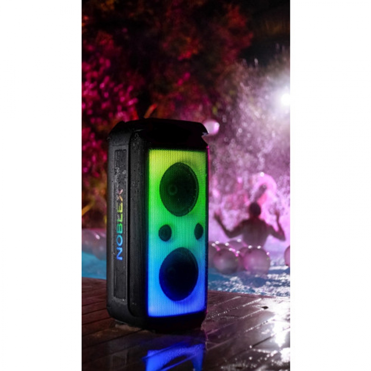 Imagen Torre De Sonido Noblex Mnx1600 5200w Doble Woofer 6,5"