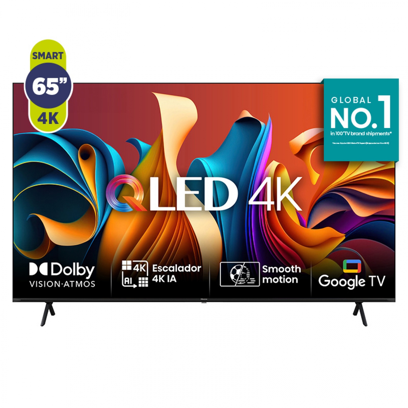 Imagen Smart Tv Qled 65" Hisense 65q6n Google Os