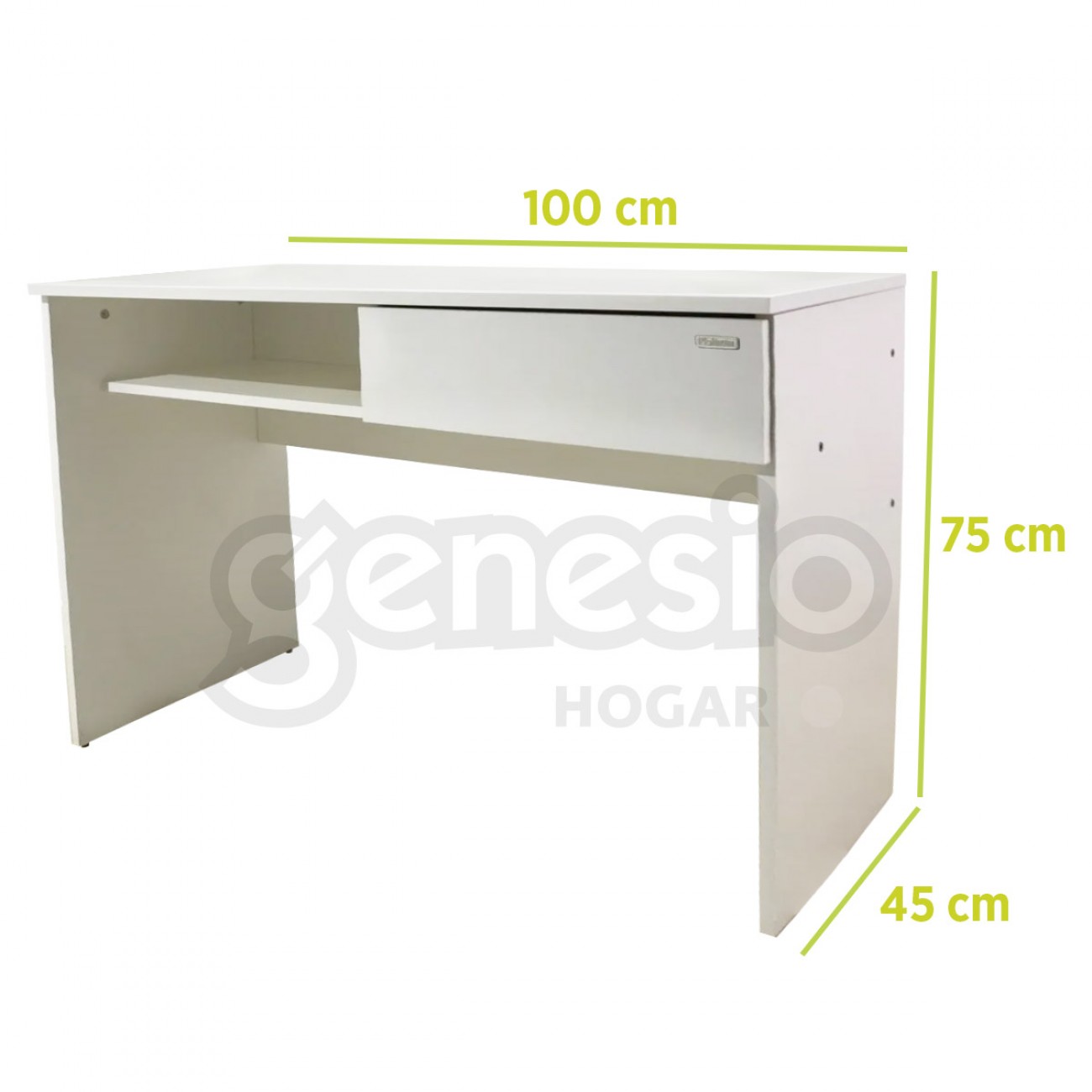 Imagen Escritorio Pc Notebook Platinum Mod 9038 1m Blanco