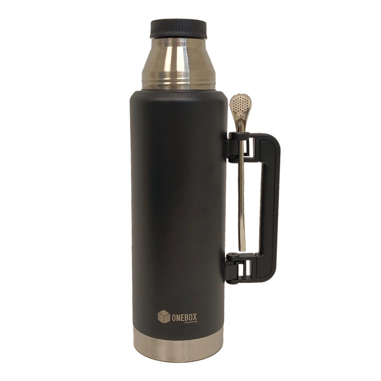 Imagen Termo Onebox Acero Inoxidable 1lts Negro