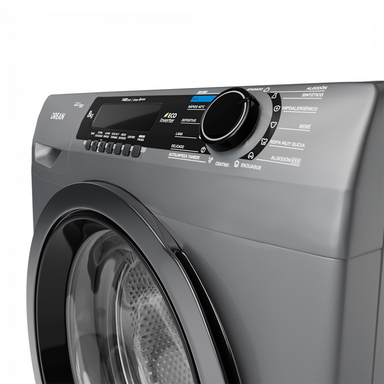 Imagen Lavarropas Drean Lfdr0814sg0 Inverter 8kg 1400 Rpm