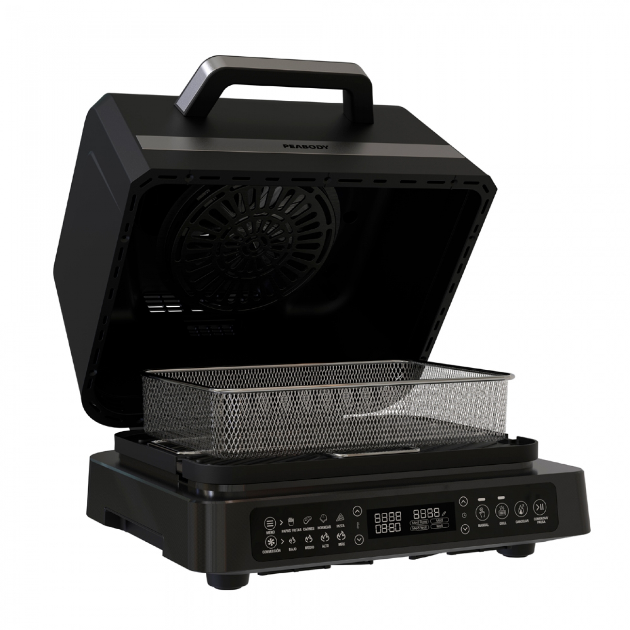 Imagen Freidora De Aire Peabody Pe-afg02n 7 Lts 1650w 4 Prog Grill