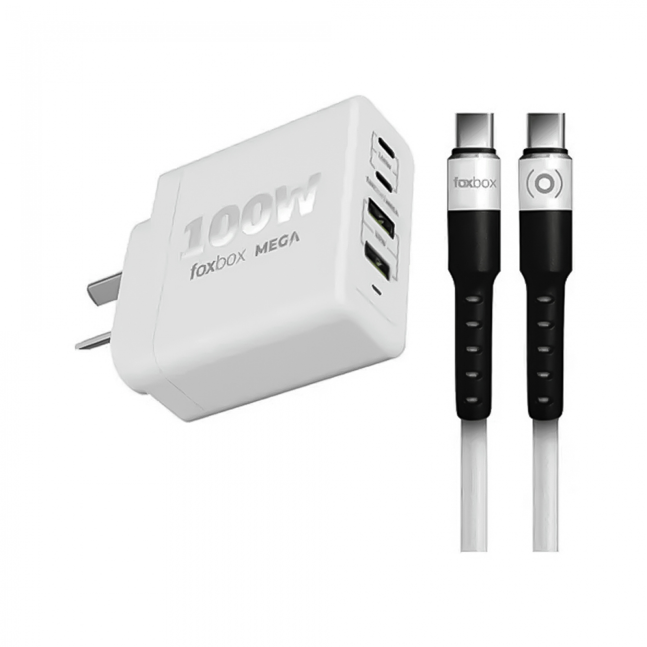 Imagen Cargador Tipo C Foxbox 8012 100 W Blanco