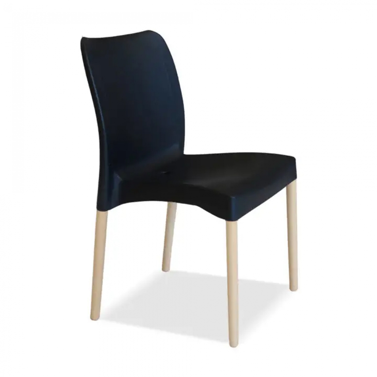 Imagen Silla Mara 313 Sit Mobili Patas De Madera Negro