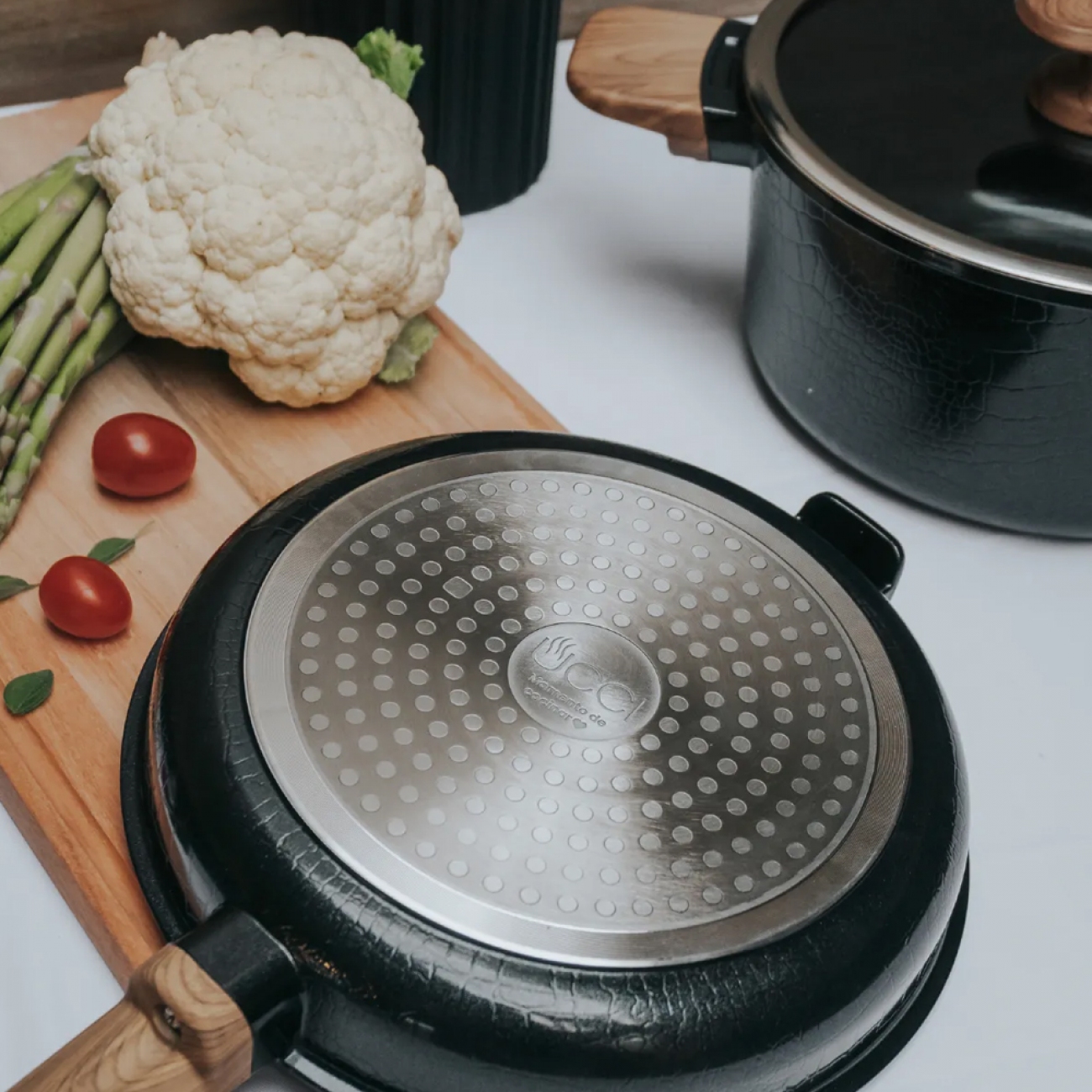 Imagen Bateria De Cocina Ucci 4 Piezas Aluminio Black