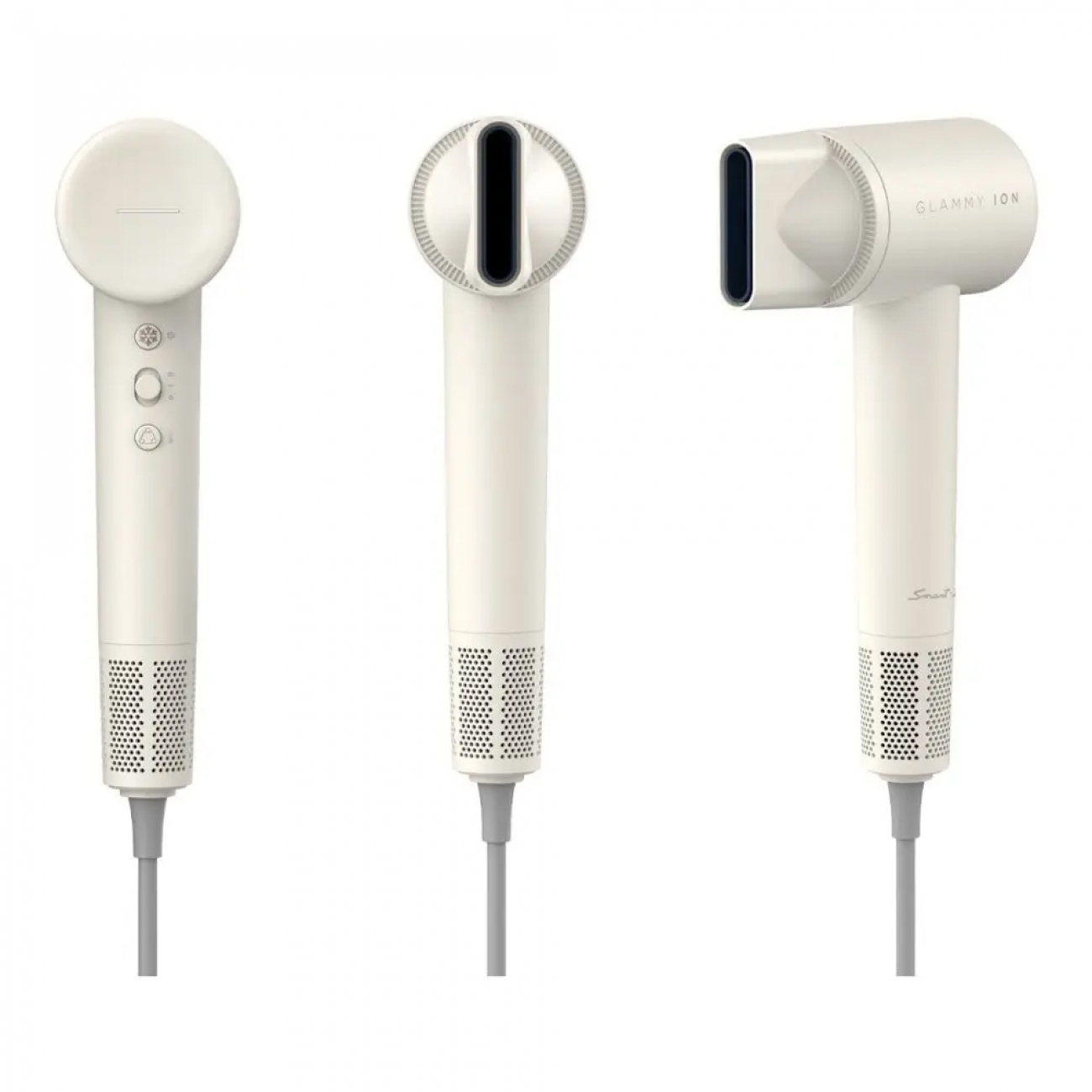 Imagen Secador De Cabello Smart Tek Glammy Ion 1300w Frio/cal Crema