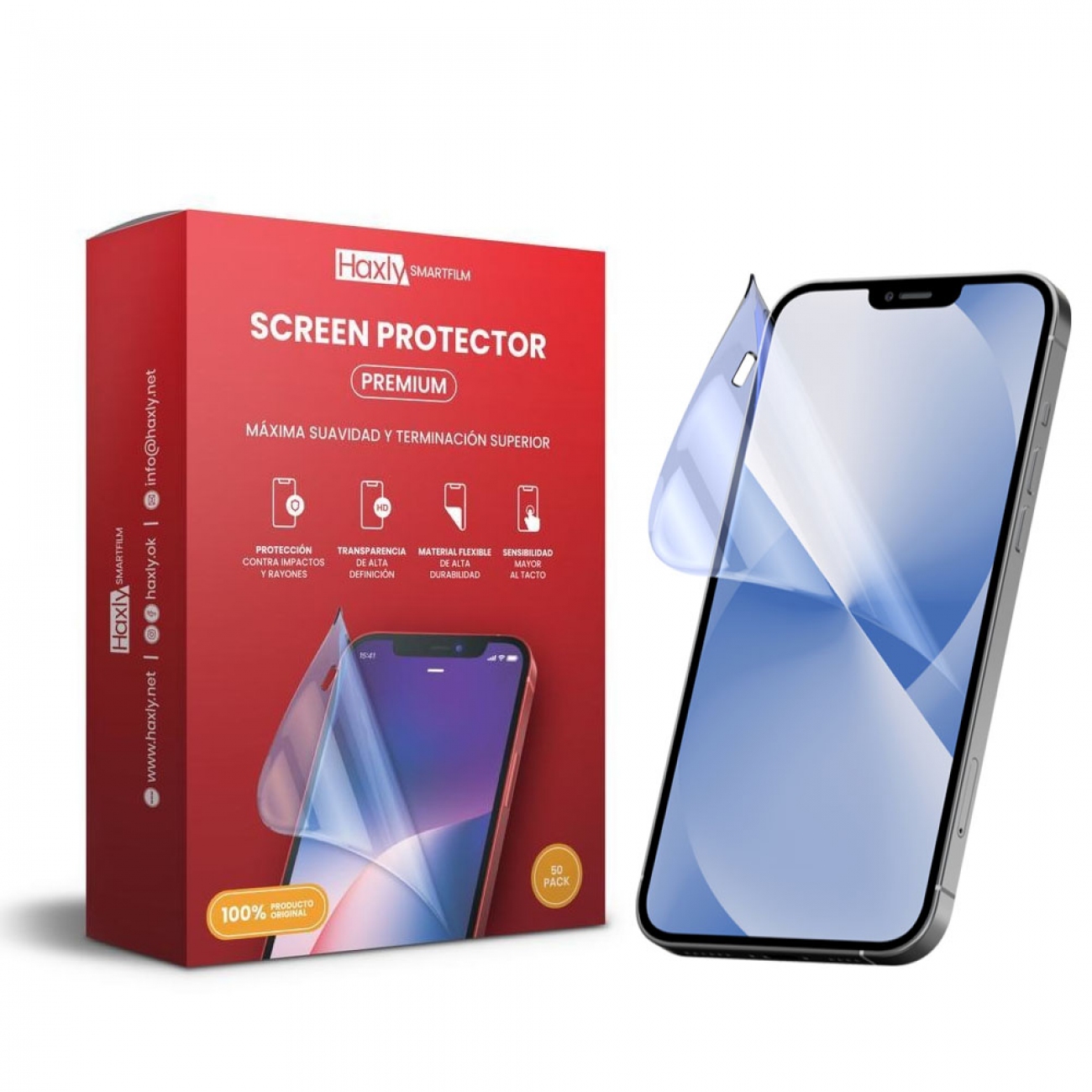 Imagen Film Para Celular Hidrogel Haxly 6795 Para Varios Modelos