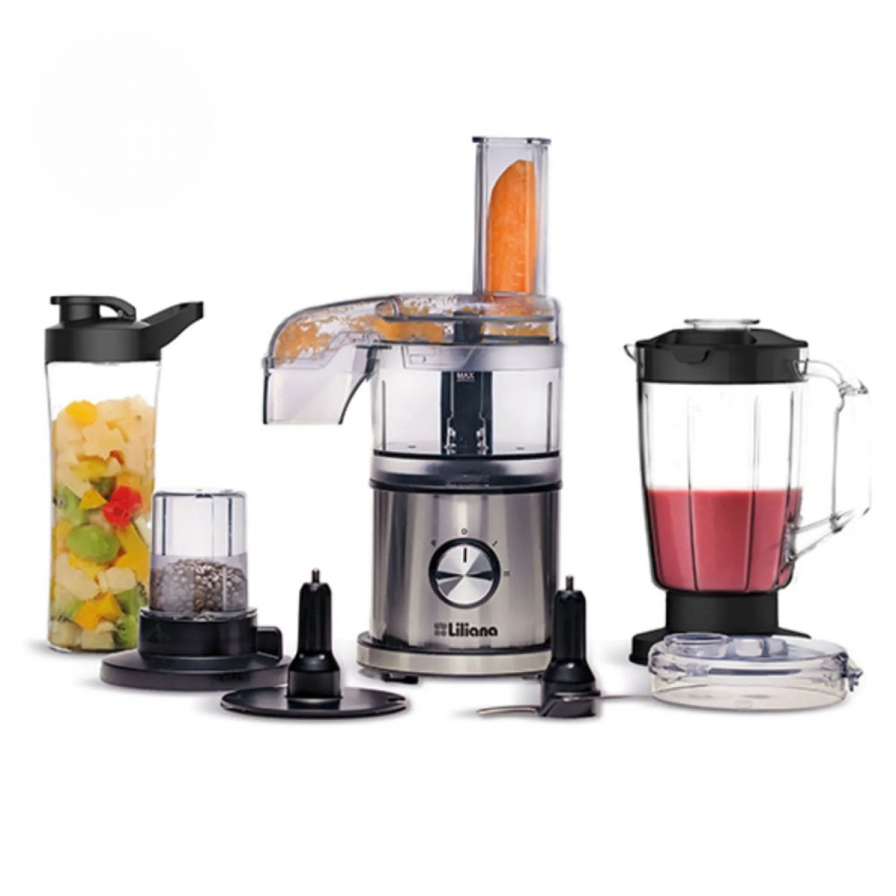 Imagen Multiprocesadora Liliana Am115 400w Jarra Lic + Molinillo