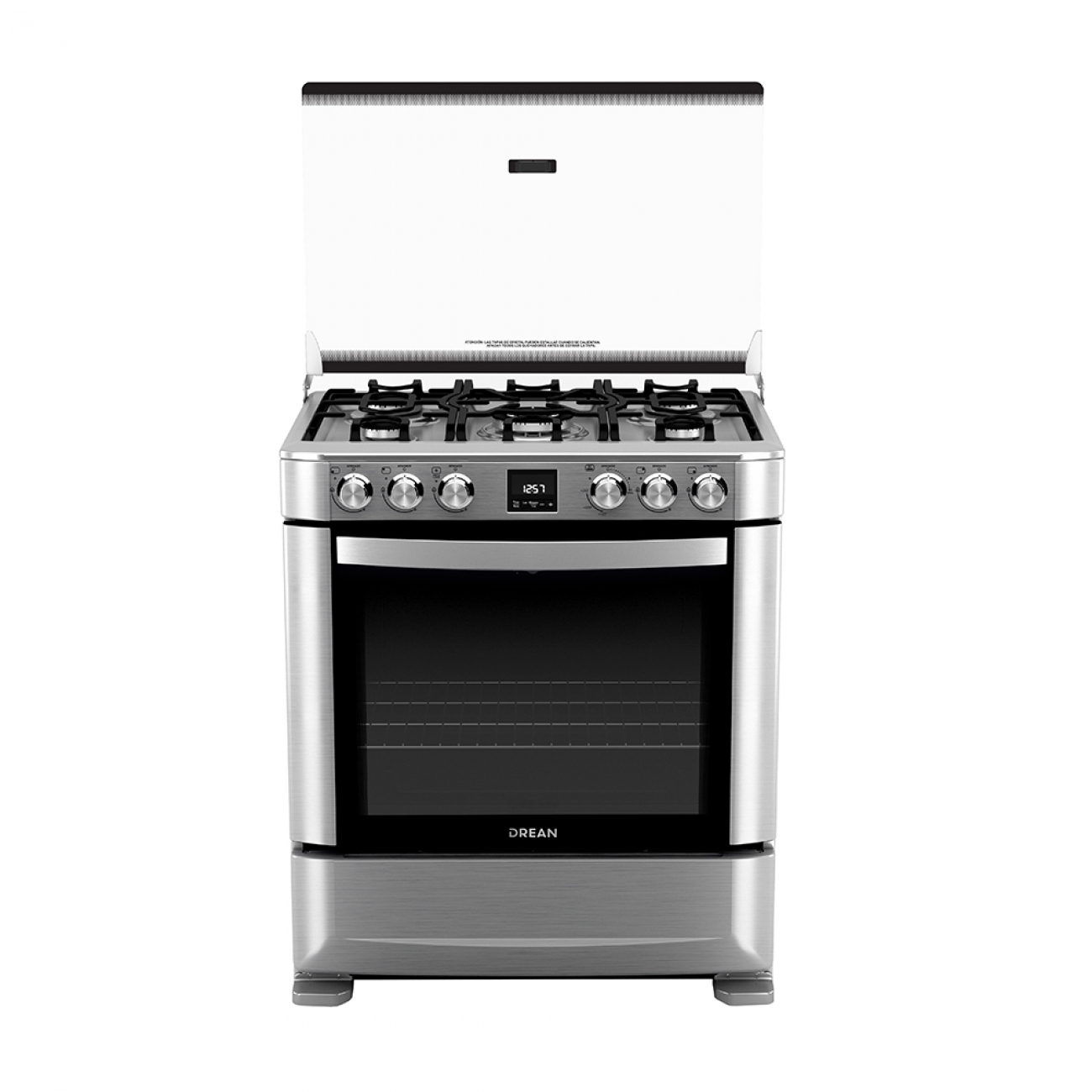 Imagen Cocina A Gas Drean Cd7609ei 5 Hornallas Multigas Inox