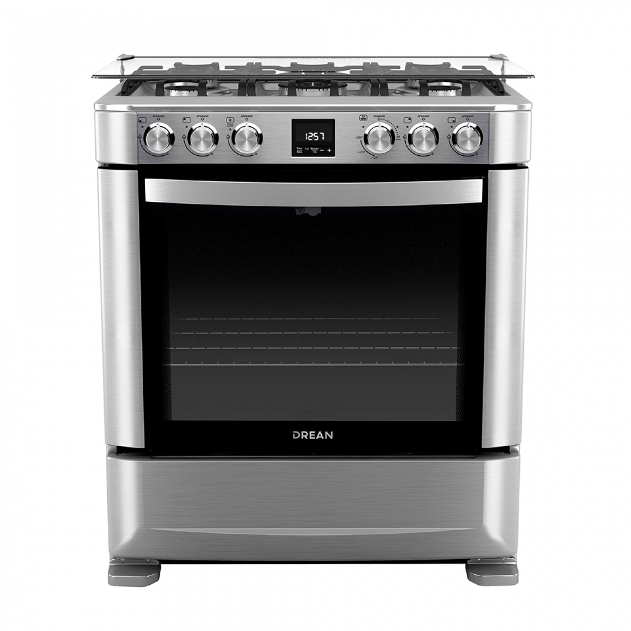 Imagen Cocina A Gas Drean Cd7609ei 5 Hornallas Multigas Inox