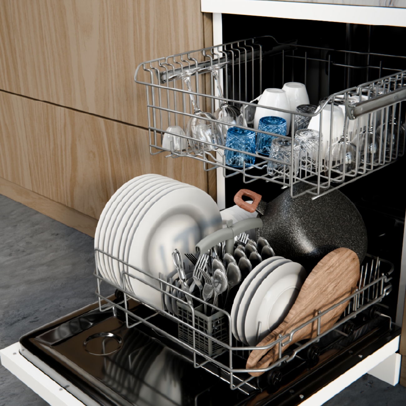 Imagen Lavavajillas Drean Lvdr1306cb0 13 Cubiertos Dig Blanco