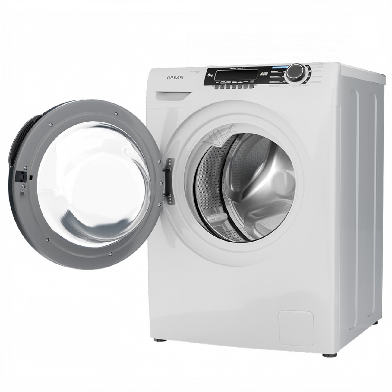 Imagen Lavarropas Autom&aacute;tico Drean Lcfdr0814sb0 8k 1400rpm Inverter