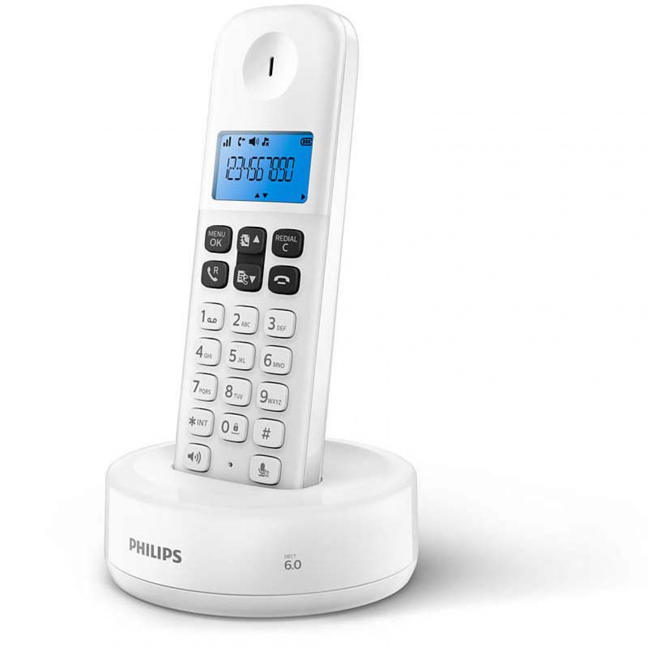 Imagen Teléfono Inalámbrico Philips D1311 Id Manos Libres Blanco