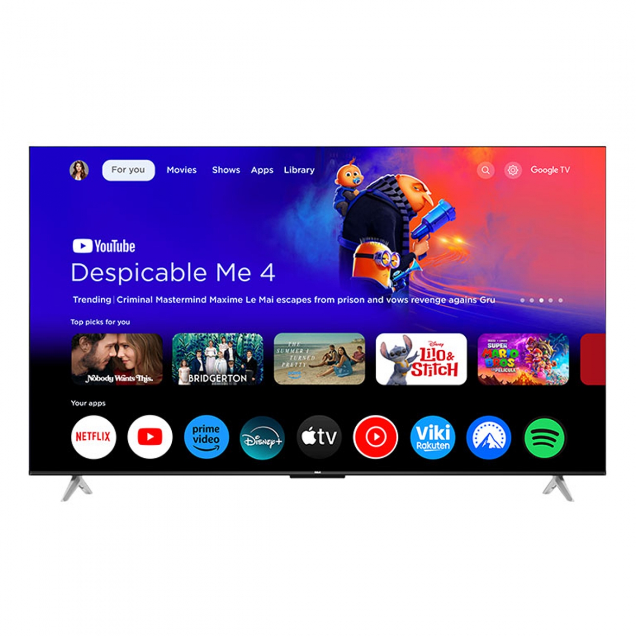 Imagen Smart Tv 40" Rca C40gl100-f Uhd Google Tv Hdmi Usb