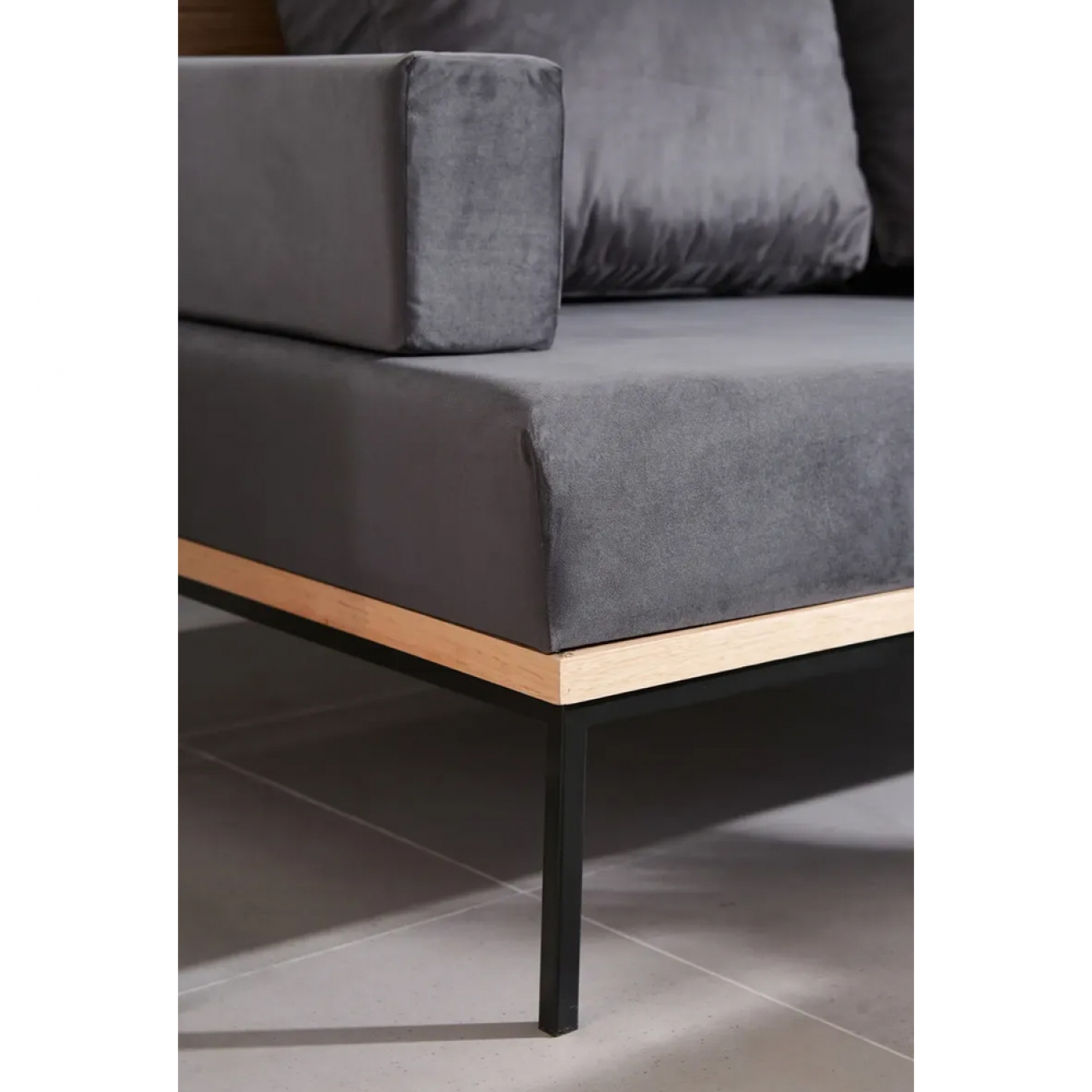 Imagen Sillon Silcar 2 Cuerpos Luci 160x58x80 Gris