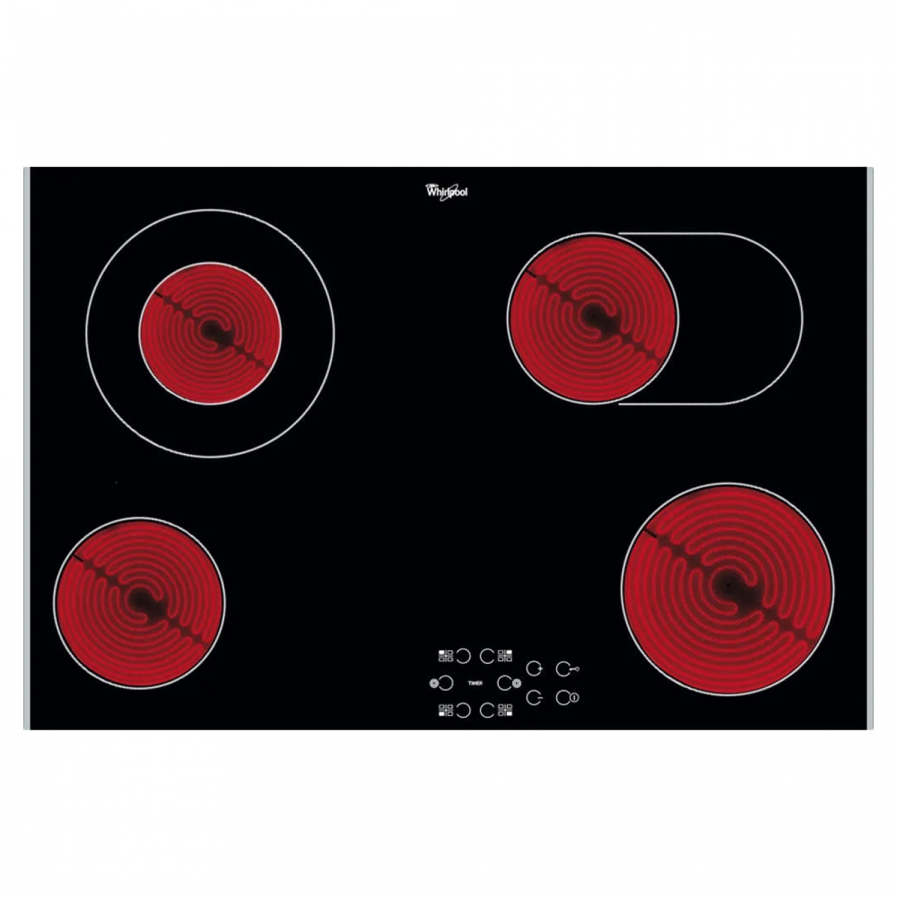 Imagen Anafe Empotrable Electrico Whirlpool Wdf77dim Vitroceramico