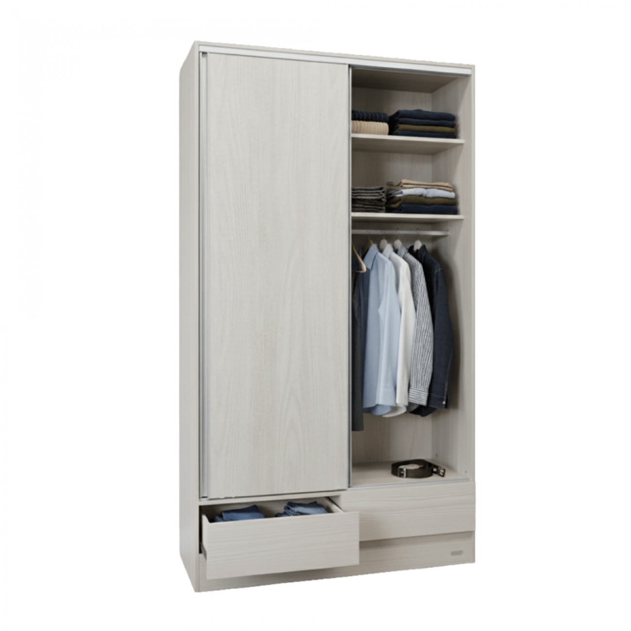 Imagen Placard Platinum 634-9 Puertas Corredizas Gris Andino