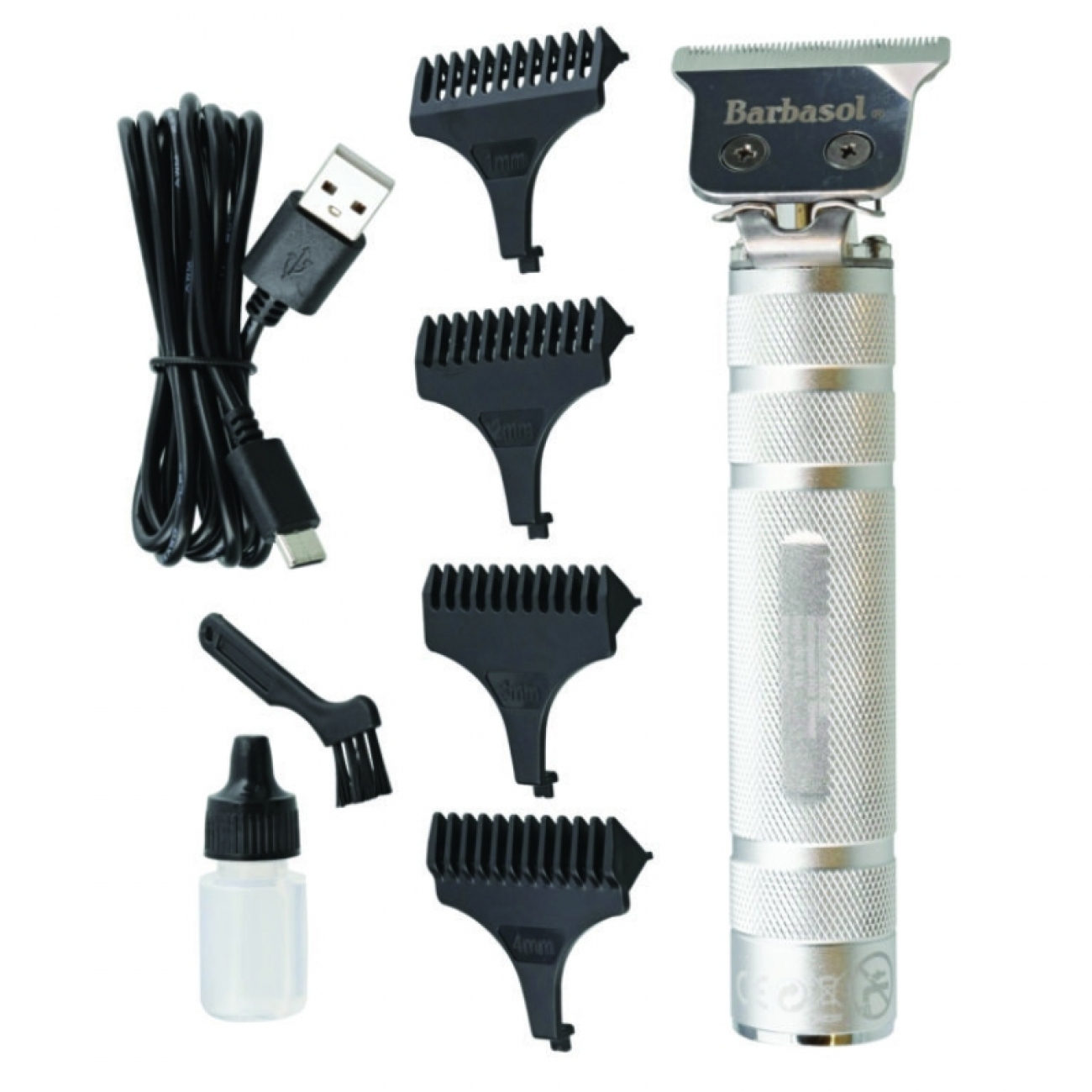 Imagen Cortadora De Cabello Cbt1-6002-arg 3 Cabezales