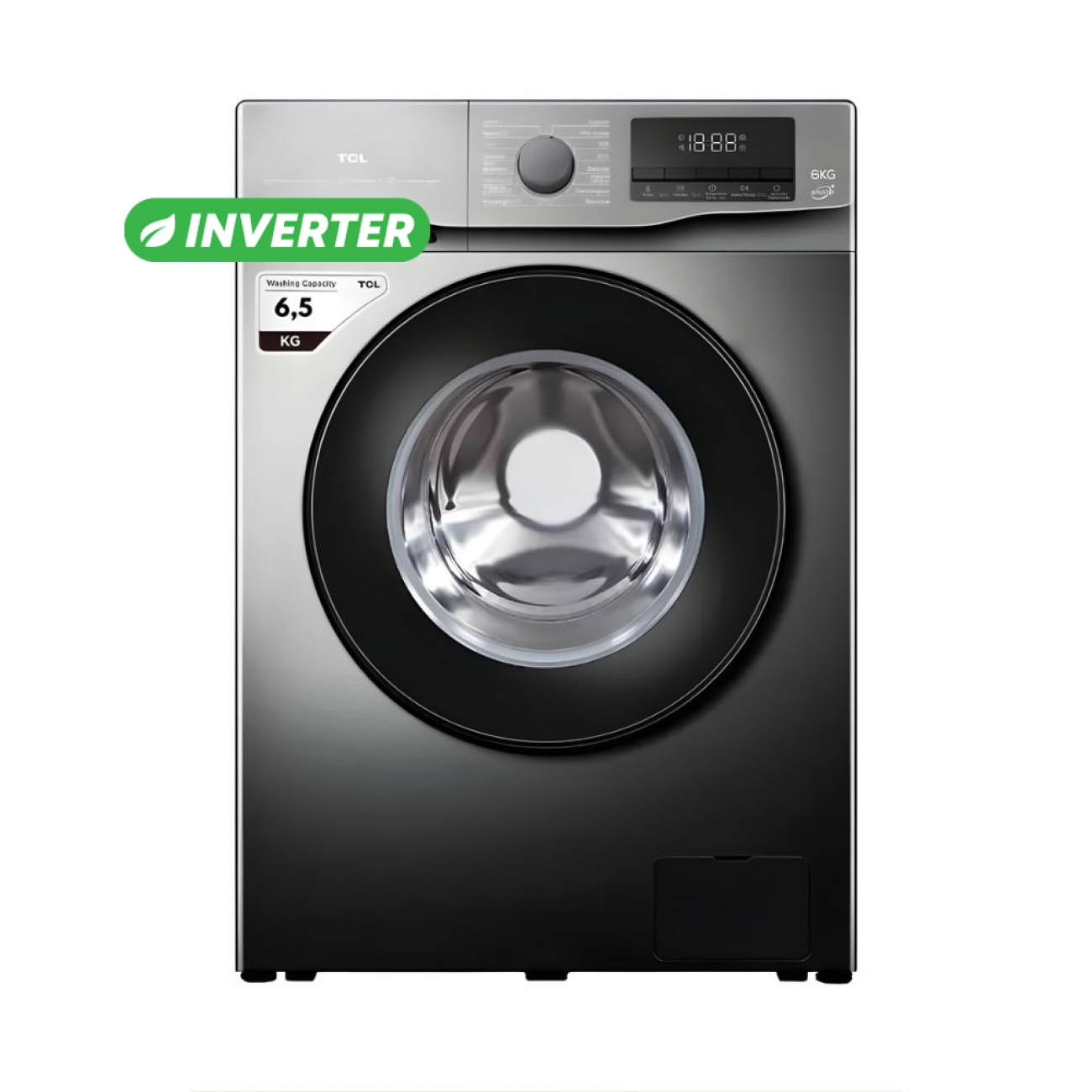 Imagen Lavarropas Automatico Inverter TCL P6065FL 6&period;5Kg 1200RPM