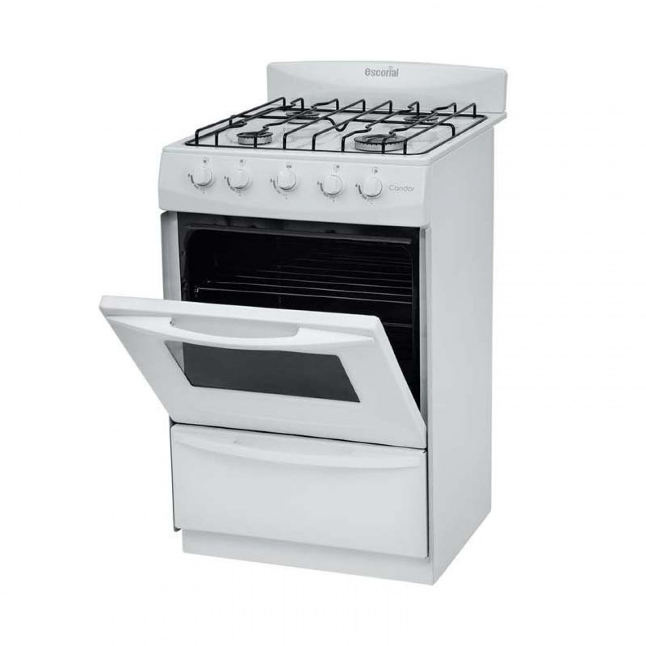 Imagen Cocina Escorial Candor 4h 50cm Blanca Gas Natural